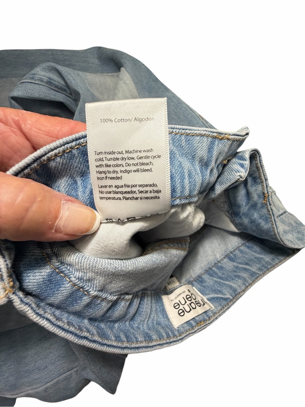 NWT Insane Gene High Rise Super Wide Leg Light Wash Womens Jeans Sz 24 - Picture 14 of 14